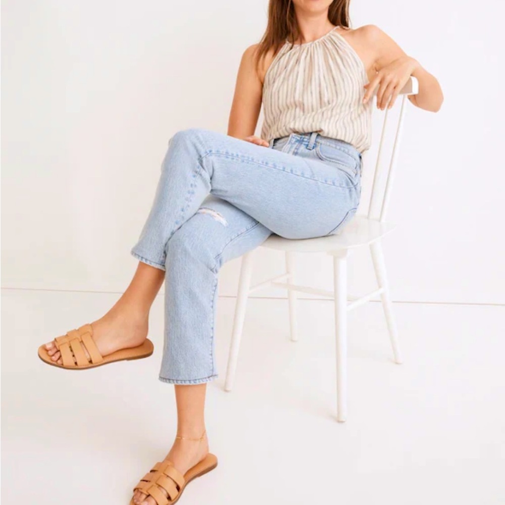 Madewell The Perfect Vintage Crop High Rise Jeans in Sudbury Wash Size 28